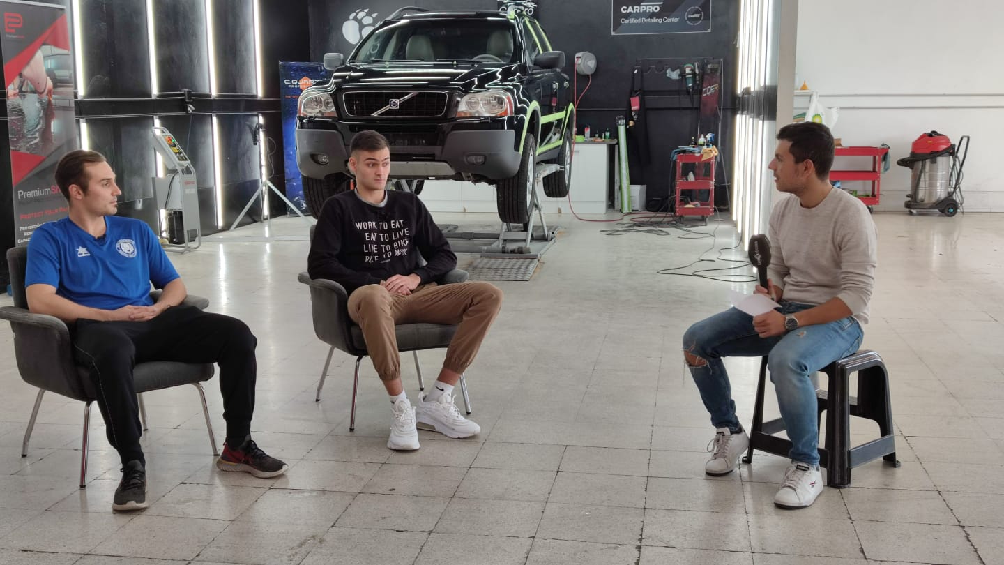 Kike Flórez, de Reino de León, y Rodrigo Llamas, de Basket León, en deporte(n)vivo.