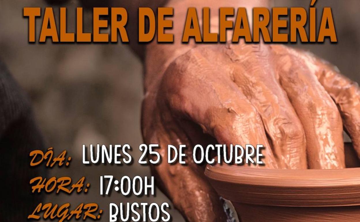 Fragmento del cartel de uno de los talleres.