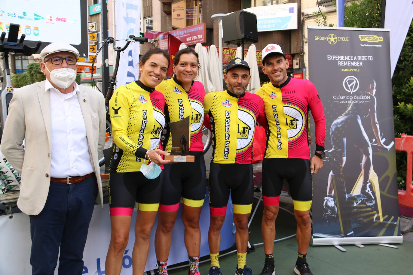 En cuartetos mixto, La casa de la bici se ha alzado con la victoria del I Maratón de Cyclo Indoor