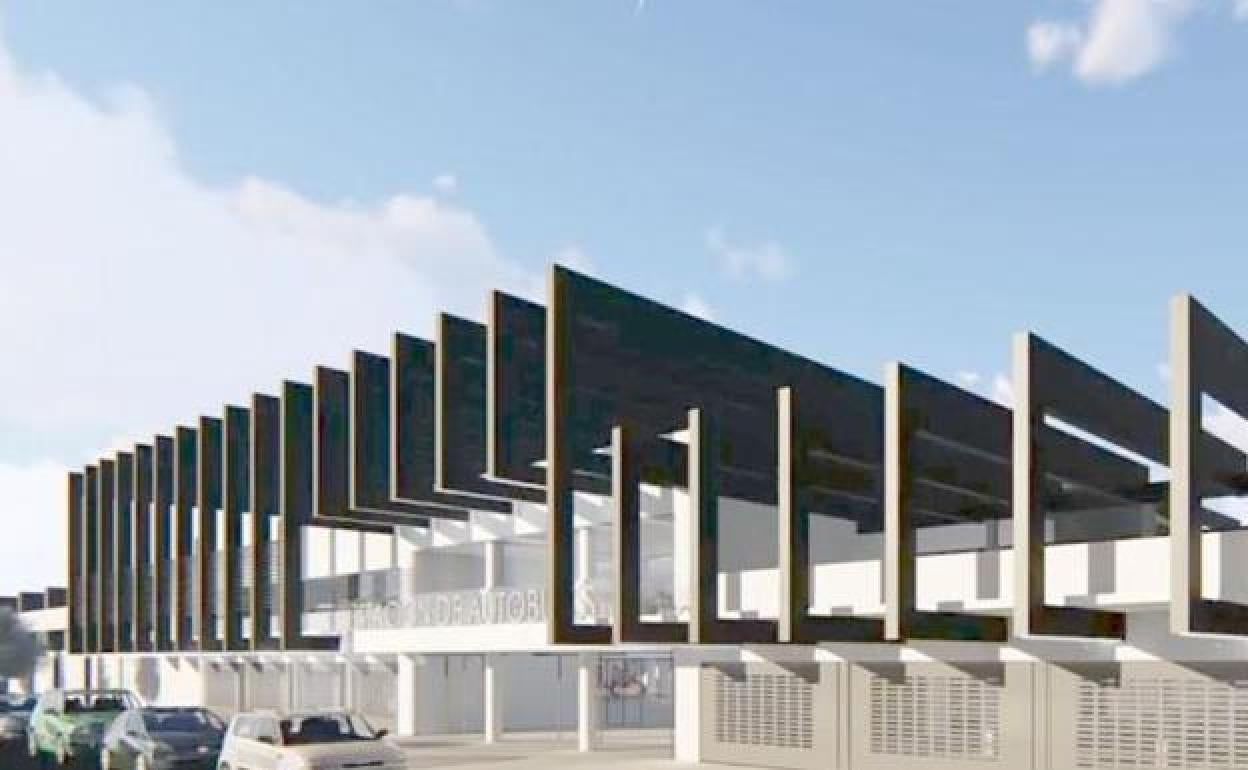 Proyección de la futura estación de autobuses de León.