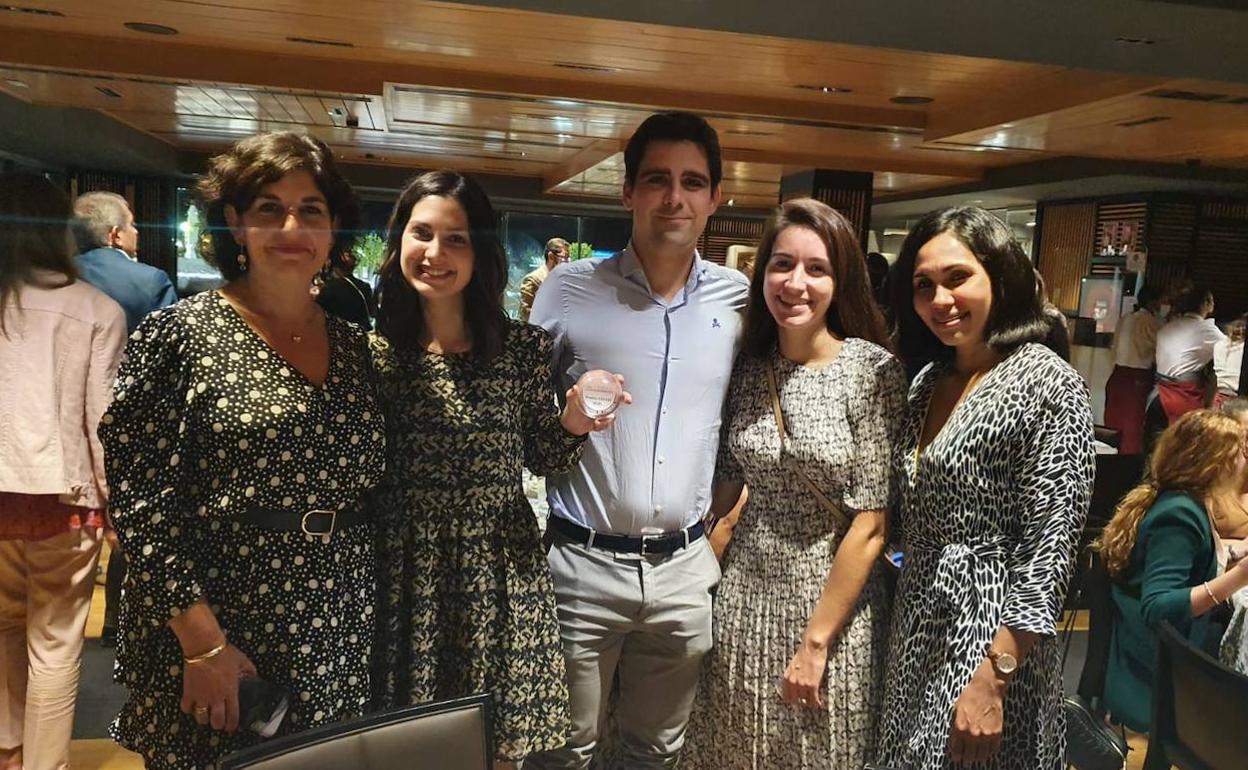 Entrega del premio en Sevilla.