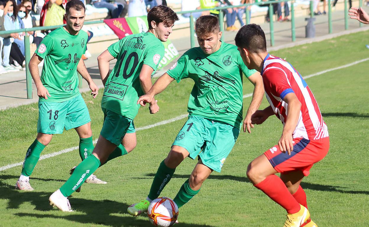 Un lance de un partido del Atlético Astorga.