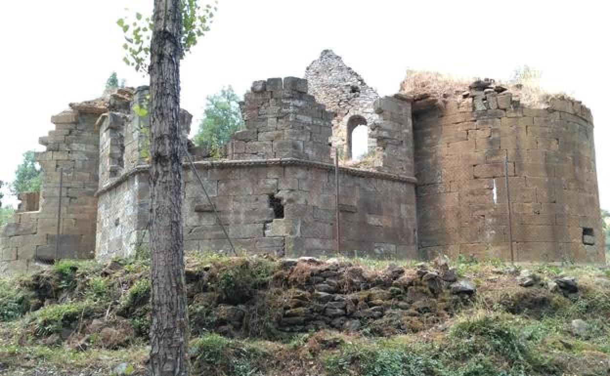 Las ruinas del monasterio. 