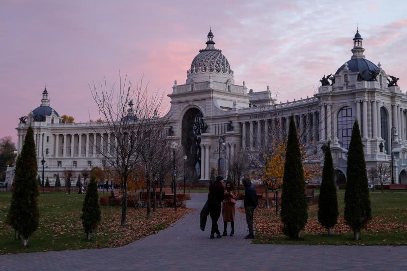 Luz otoñal en Kazan, Rusia