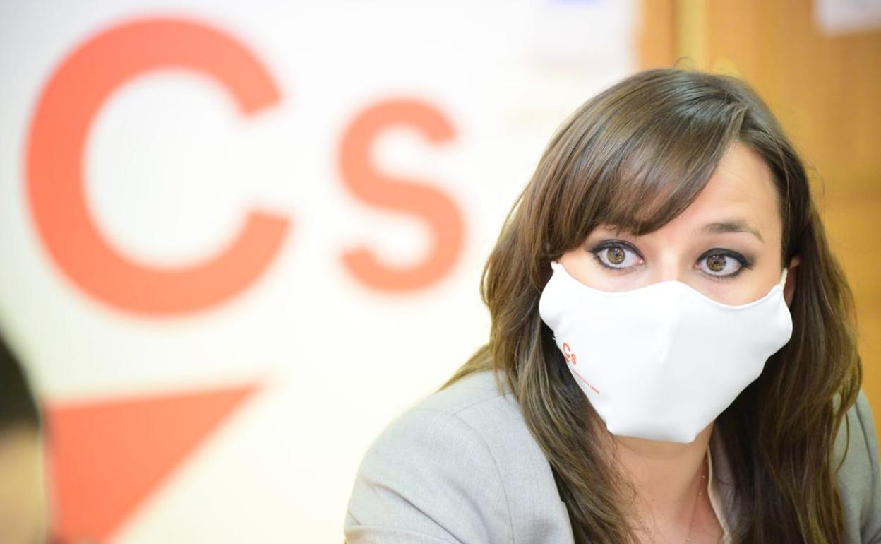 Gemma Villarroel, durante una intervención en una comparecencia pública. 