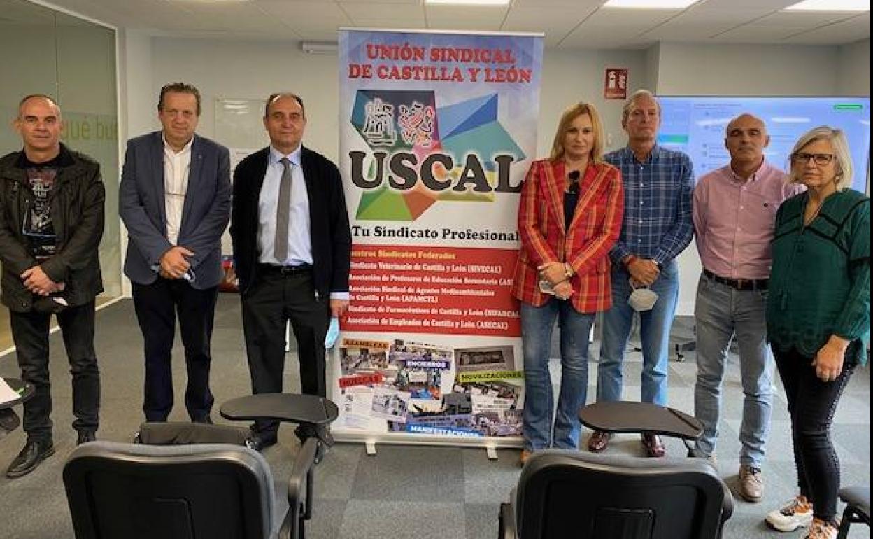 Nueva junta directiva de Uscal resultante de la votación.