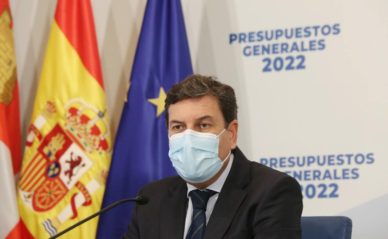 El consejero de Economía durante la presentación de los Presupuestos Generales de la comunidad.