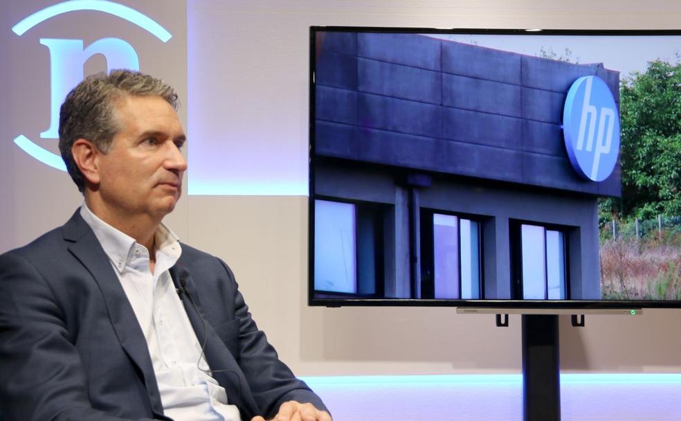 Miguel Ángel Turrado, director general de HP, premio 'Haz Huella' a la innovación, durante la entrevista en leonoticias. 