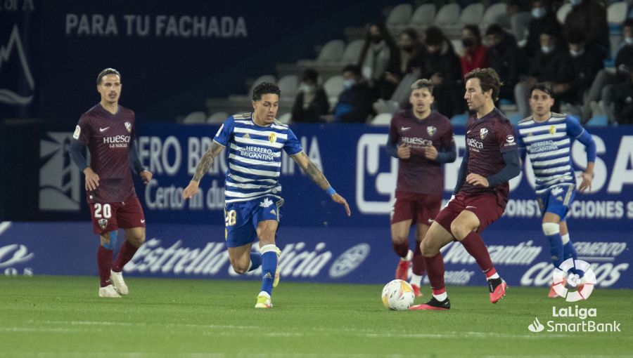 El conjunto berciano ha empatado ante el conjunto altoaragonés en la 14ª jornada de Segunda División 