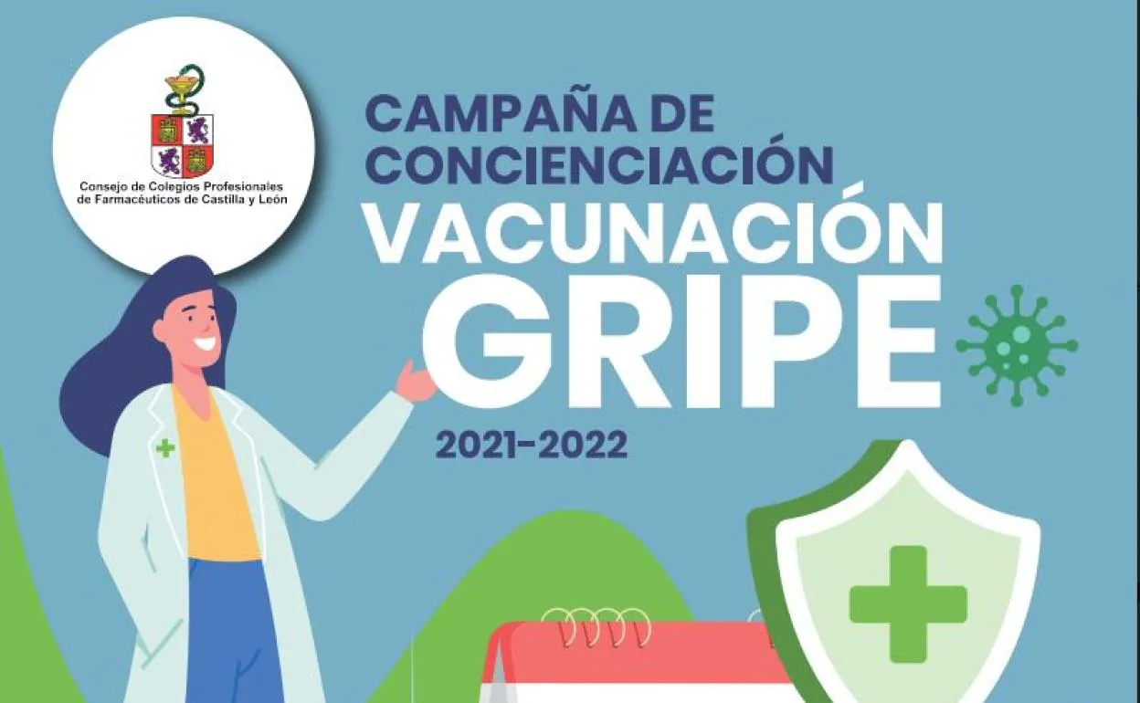 Imagen parcial del cartel de la campaña de vacunación. 