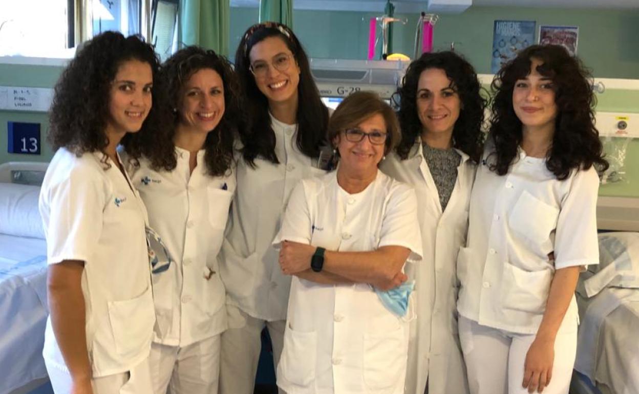 Imagen del equipo de enfermería nefrológica. 