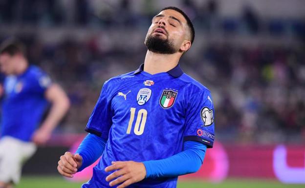 Lorenzo Insigne se lamenta tras fallar una ocasión frente a Suiza. 