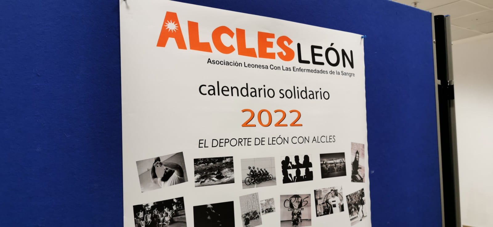 La Asociación leonesa con las enfermedades de la sangre, Alcles, ha presentado en el centro comercial Espacio León su calendario solidario en el que deportistas de élite de la ciudad y fotógrafos leoneses forman un tándem de excepción para recaudar fondos.