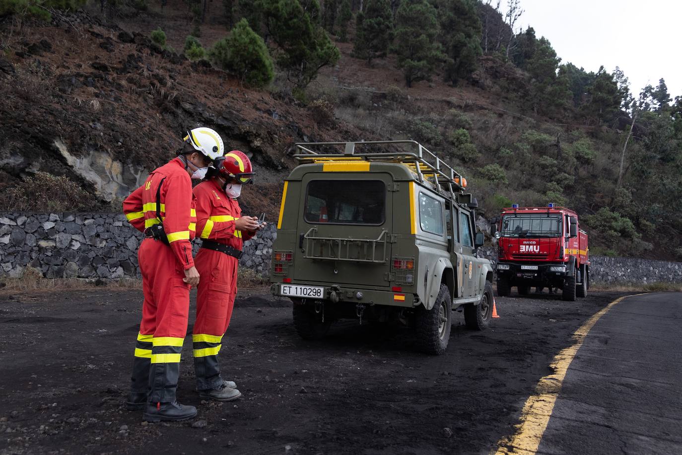 Equipo de la Ume desarrollando trabajos en la isla de Palma.