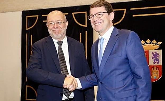 Francisco Igea y Fernández Mañueco, vicepresidente y presidente de la Junta, en una imagen de archivo.