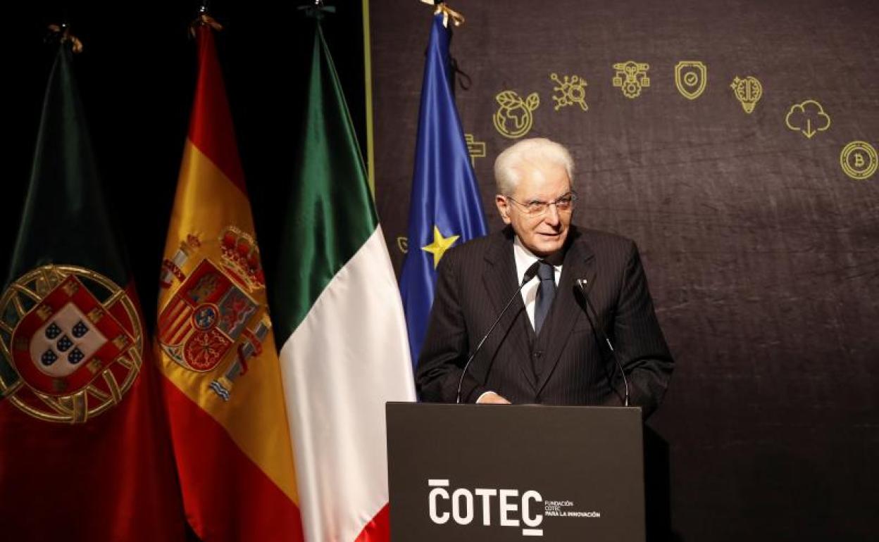 El presidente de Italia Sergio Mattarella.