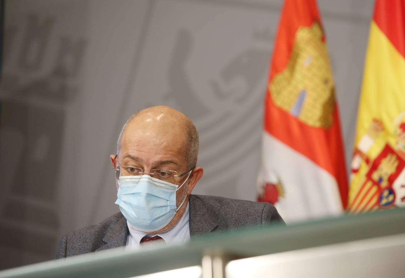 El vicepresidente, portavoz y consejero de Transparencia, Ordenación del Territorio y Acción Exterior, Francisco Igea, comparece en rueda de prensa posterior al Consejo de Gobierno.