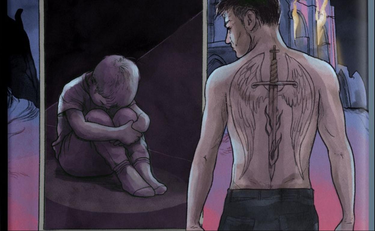 Imagen de la portada del libro 'La promesa del Arcángel', que llega a las librerías de la mano del minero roblano y escritor anuel Suárez González.