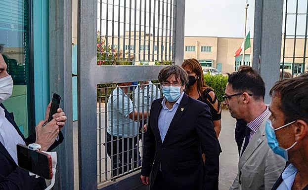 El expresidente de la Generalitat, Carles Puigdemont, tras ser arrestado en Italia en septiembre. 