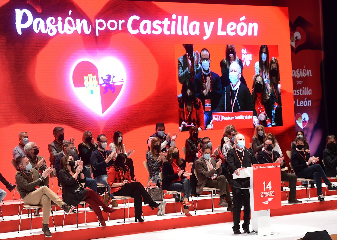 Segunda jornada del 14º Congreso Autonómico del PSOE de Castilla y León, que se celebra en Burgos hasta el 28 de noviembre.