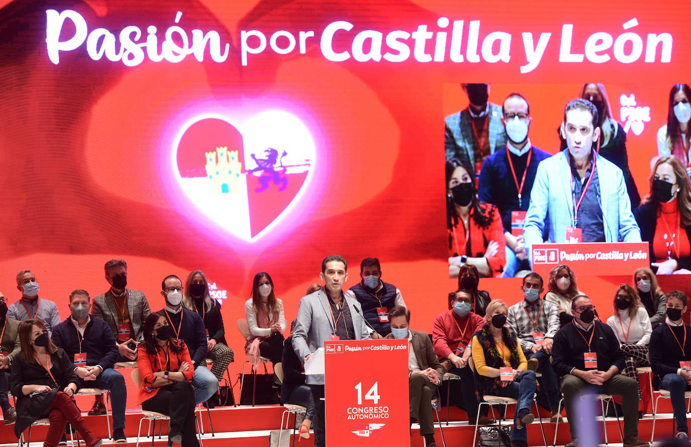 Segunda jornada del 14º Congreso Autonómico del PSOE de Castilla y León, que se celebra en Burgos hasta el 28 de noviembre.