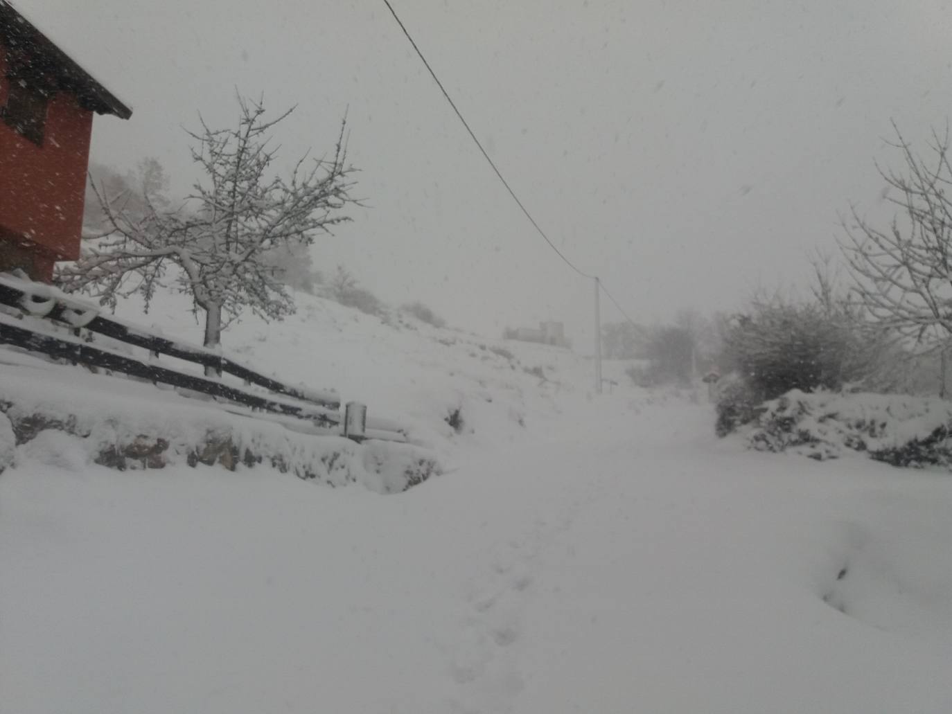 El temporal 'Arwen' deja estampas invernales en toda la provincia con precipitaciones de nieve en muchas comarcas leonesas.