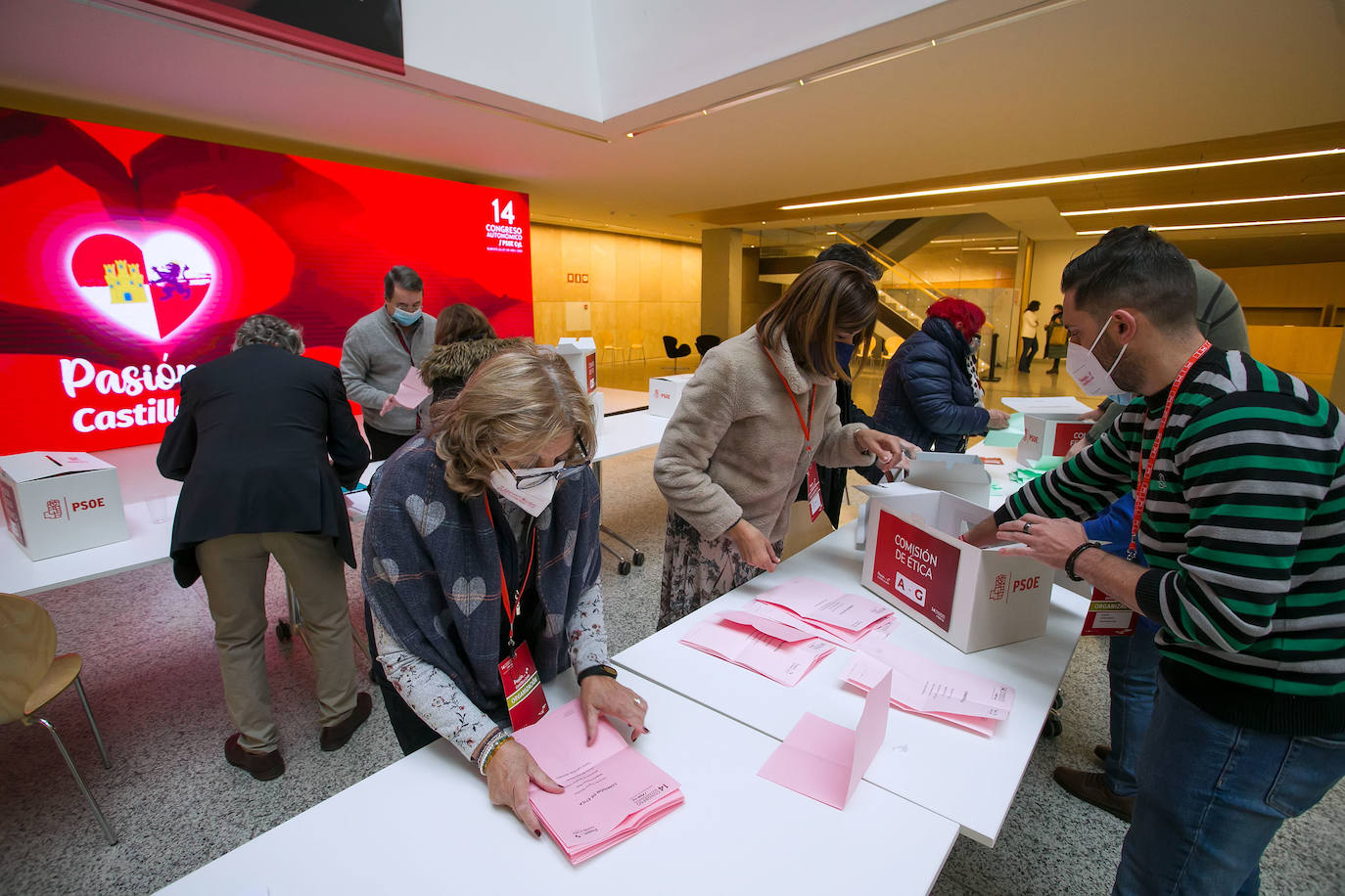 Tercera y última jornada del 14º Congreso Autonómico del PSOE de Castilla y León que se celebra en Burgos. 