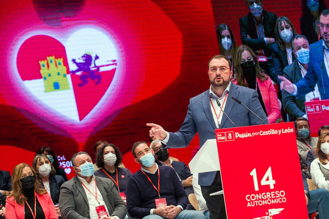 Tercera y última jornada del 14º Congreso Autonómico del PSOE de Castilla y León que se celebra en Burgos. 