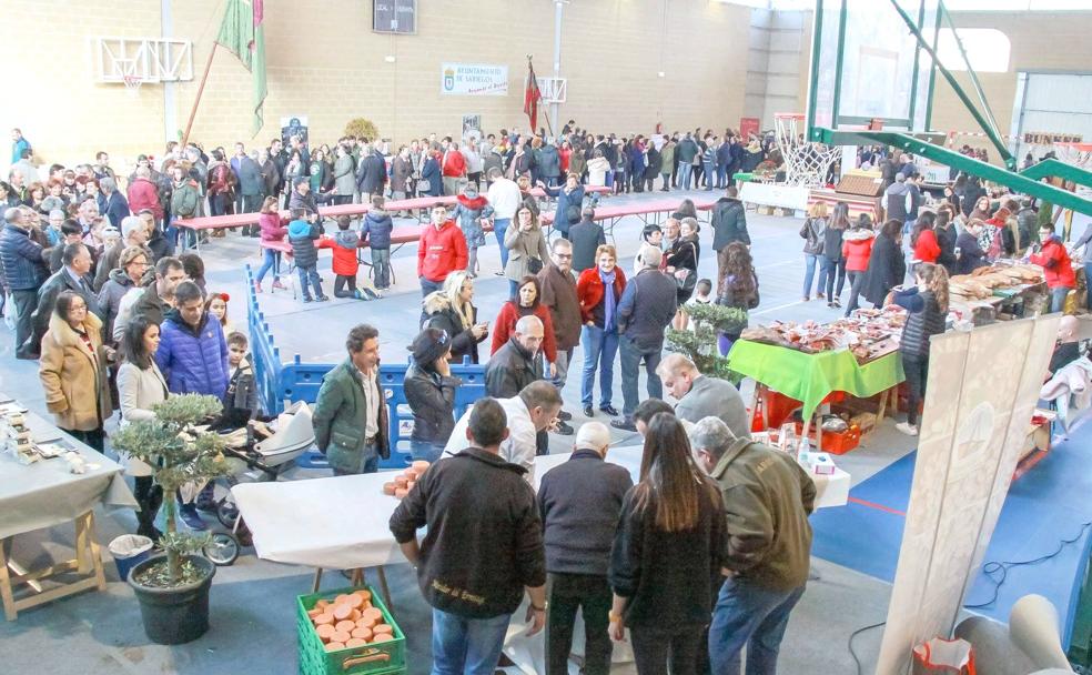 Edición de la feria agroalimentraia de Sariegos celebrada antes de la pandemia.