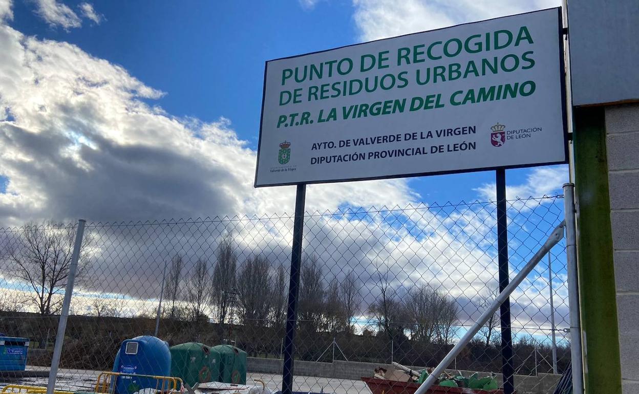 Imagen del nuevo punto limpio establecido en La Virgen del Camino