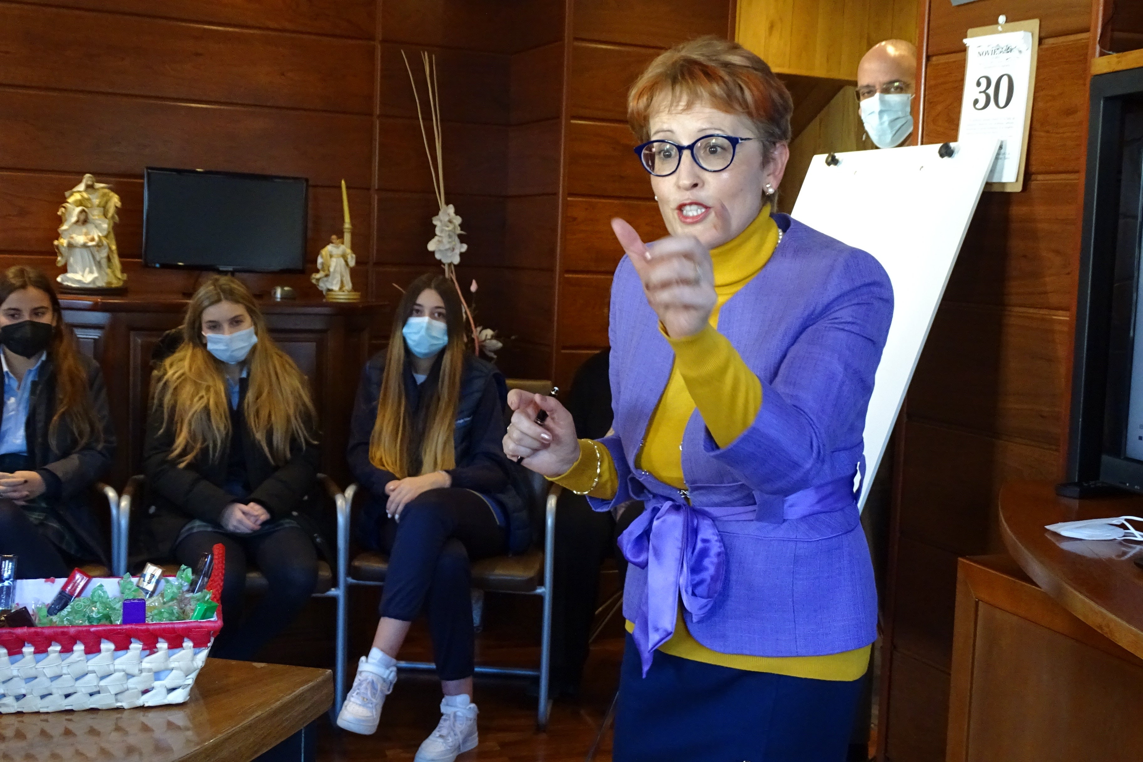 María Jesús Soto ofreció una charla a los alumnos de Peñacorada