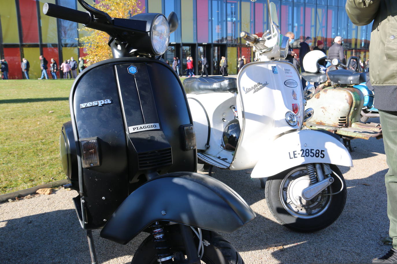 Los Scooter Run es la cita para medio centenar de motos en la mañana de este sábado