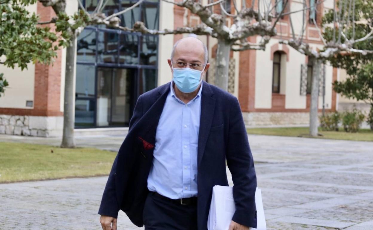 Francisco Igea este jueves durante la rueda de prensa.