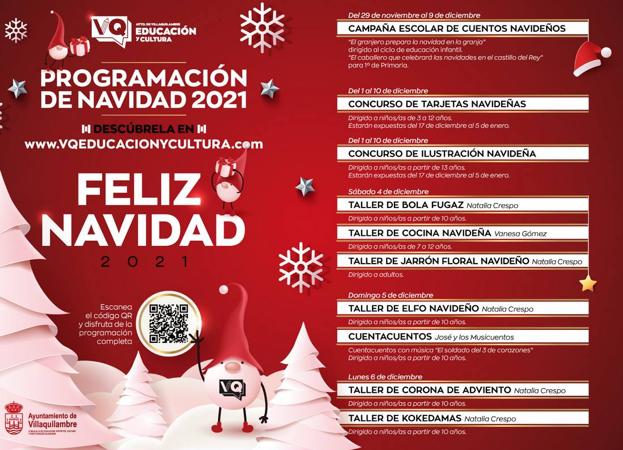 Cartel con todas las actividades programadas.