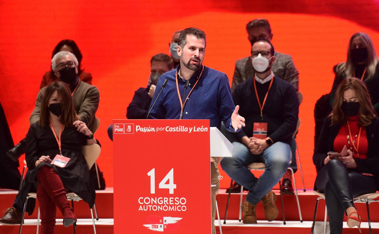 Tudanca en el Congreso Autonómico de Castilla y León. 