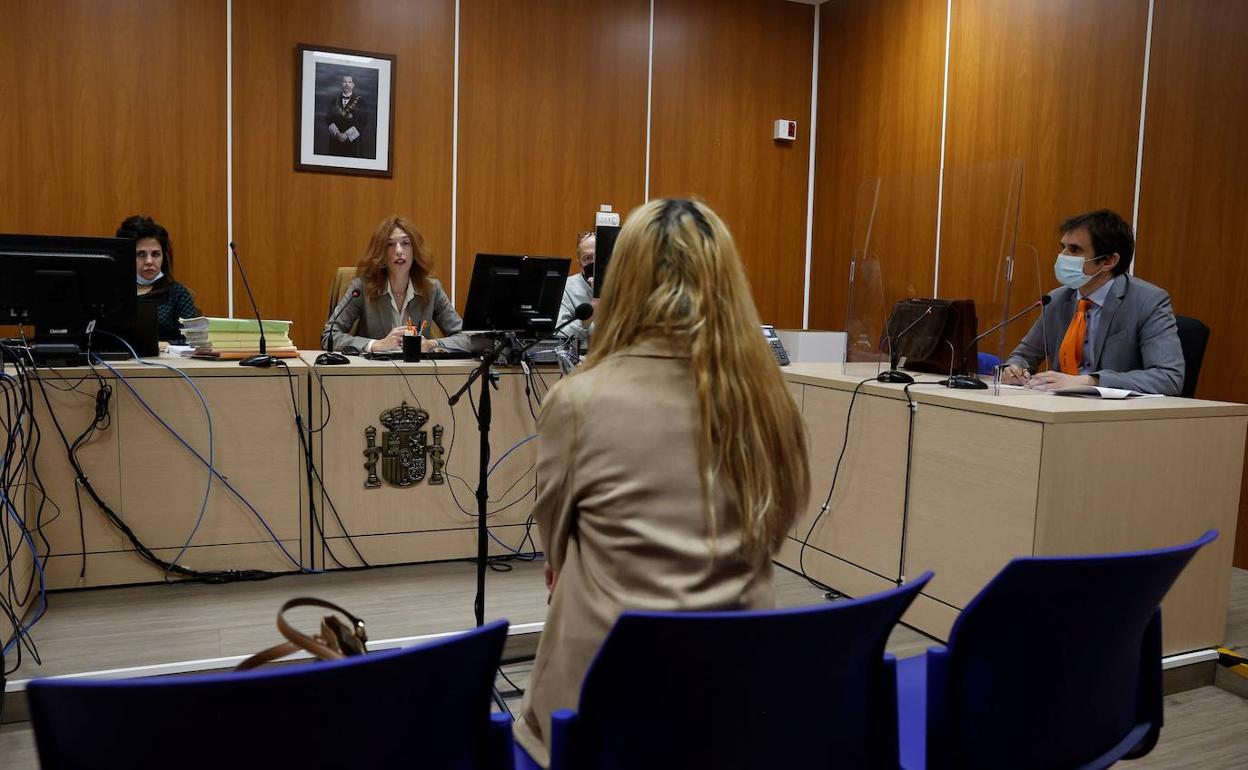 Vista de una sala en el juzgado de Violencia contra la Mujer en Madrid. 