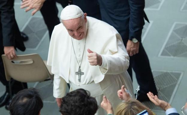 El Papa Francisco, durante una audiencia general en el Vaticano. 