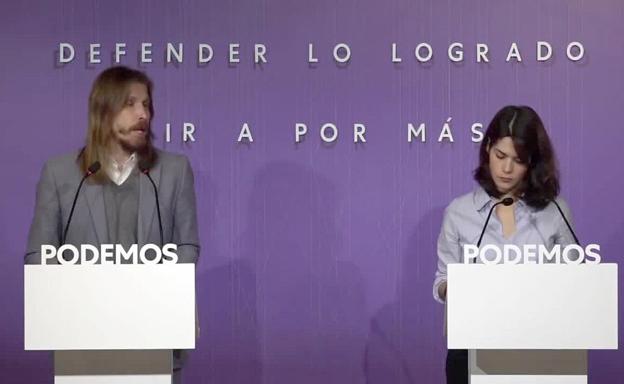 El leonés Pablo Fernández, durante su comparecencia para valorar la situación política en Castilla y León tras la convocatoria electoral. 