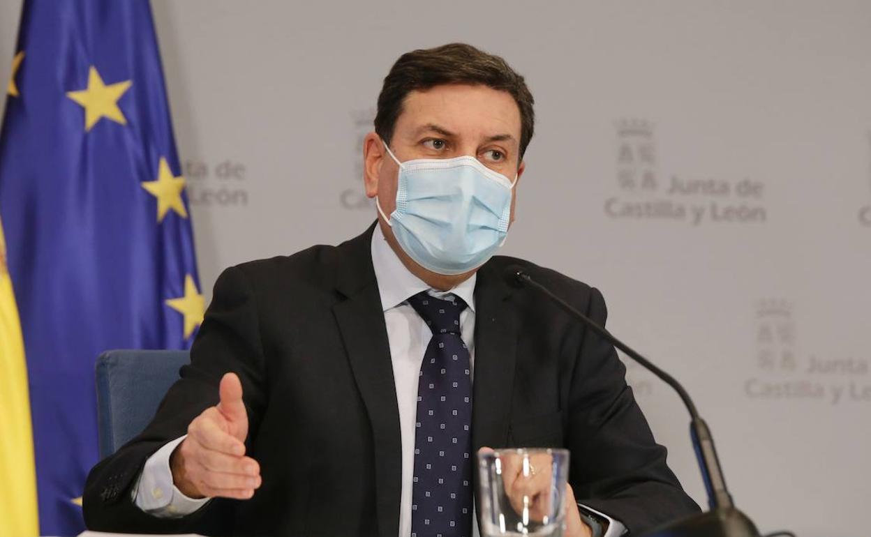 El consejero de Economía y Hacienda y portavoz de la Junta, Carlos Fernández Carriedo.