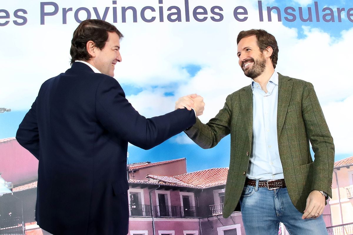 Pablo Casado y Alfonso Fernández Mañueco lideraron en noviembre el encuentro de presidentes provinciales del Partido Popular.