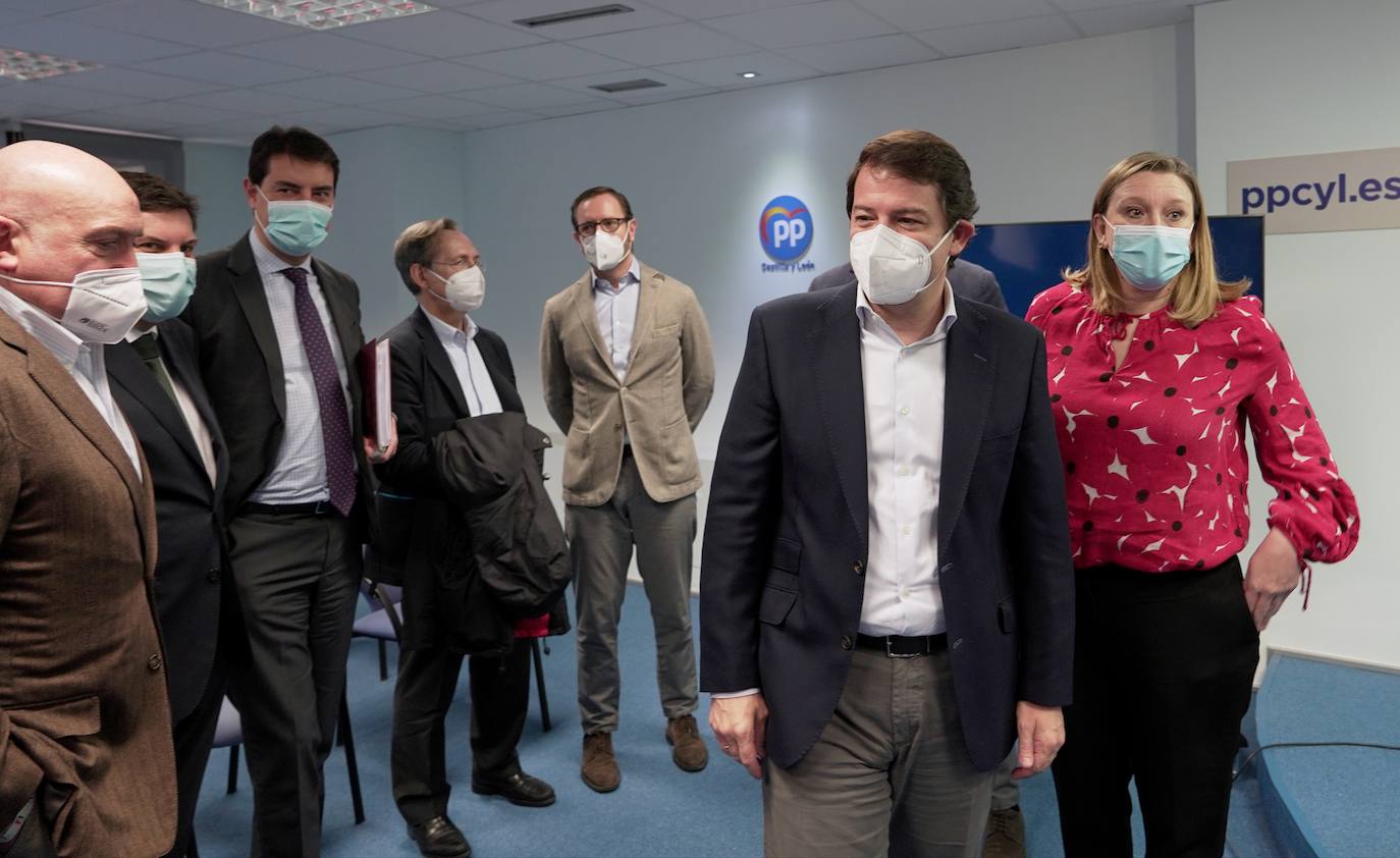 El presidente del PP de Castilla y León, Alfonso Fernández Mañueco, clausura el Comité Ejecutivo Autonómico de la formación.