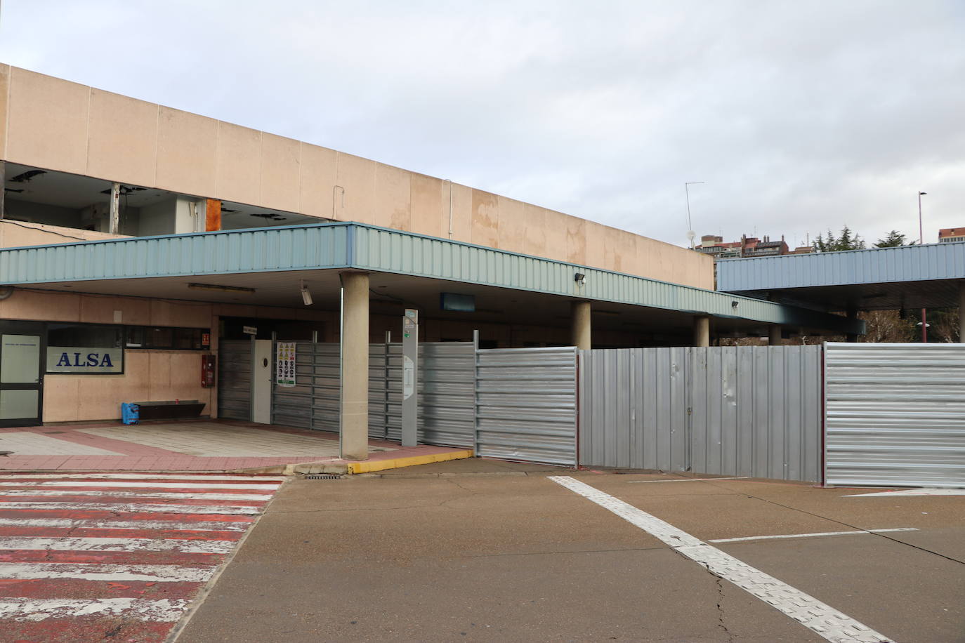 Imagen de las obras en la vieja estación de León