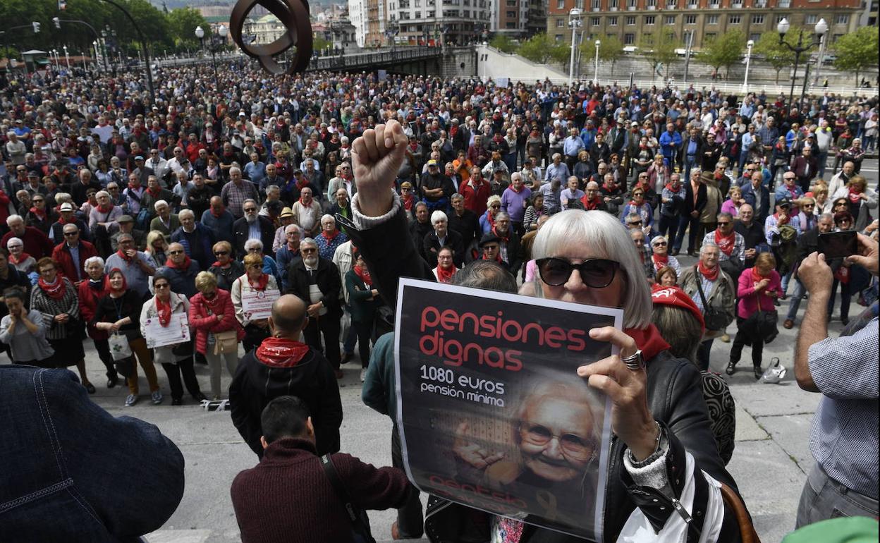 Manifestación de pensionistas. 