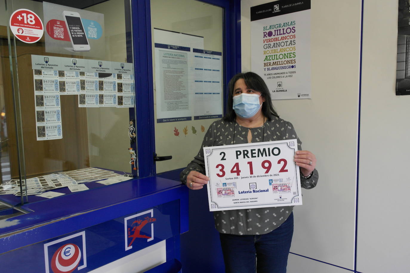 Santa María del Páramo despide el año con un segundo premio de 60.000 euros.