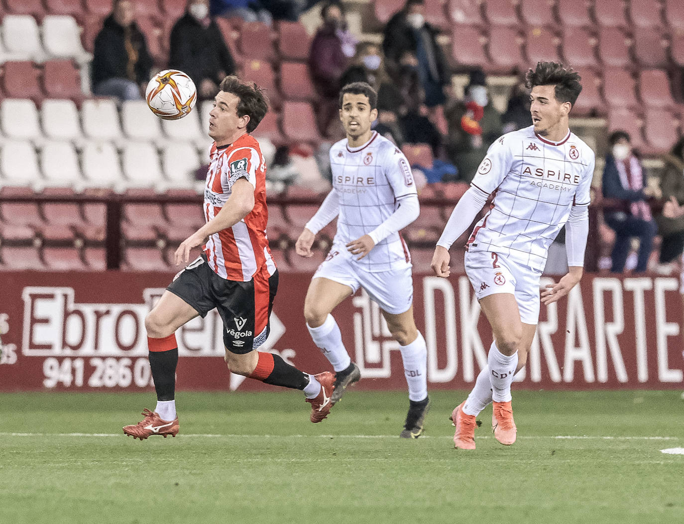 El conjunto leonés iguala sin goles en su vista a Las Gaunas para medirse a la UD Logroñés