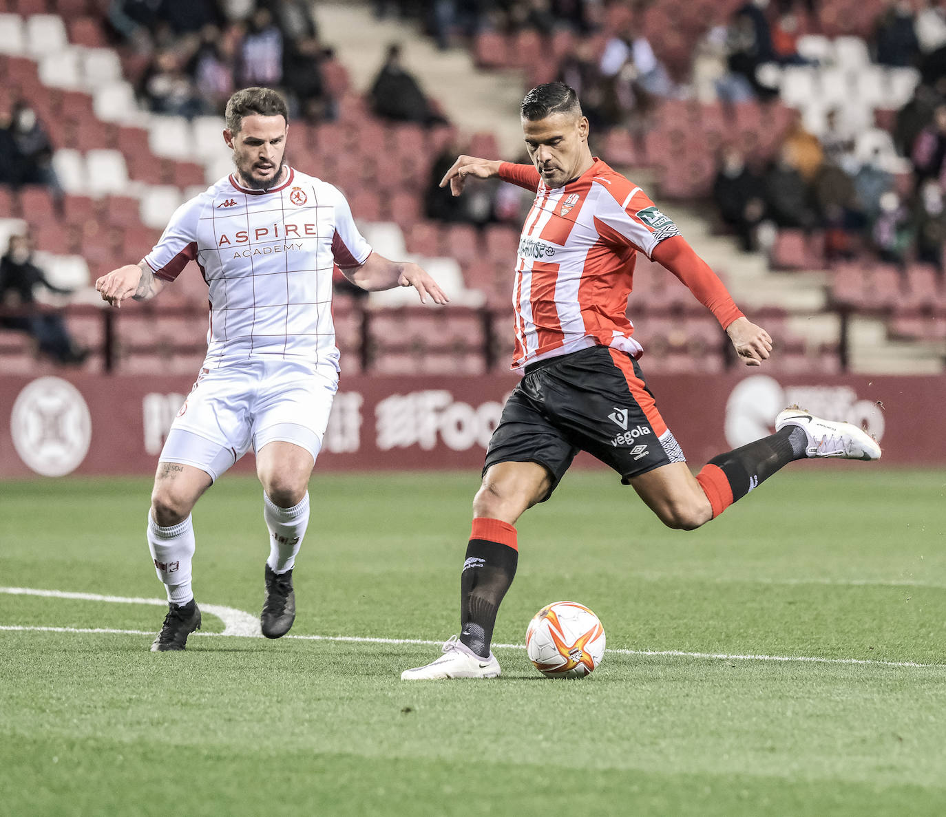 El conjunto leonés iguala sin goles en su vista a Las Gaunas para medirse a la UD Logroñés