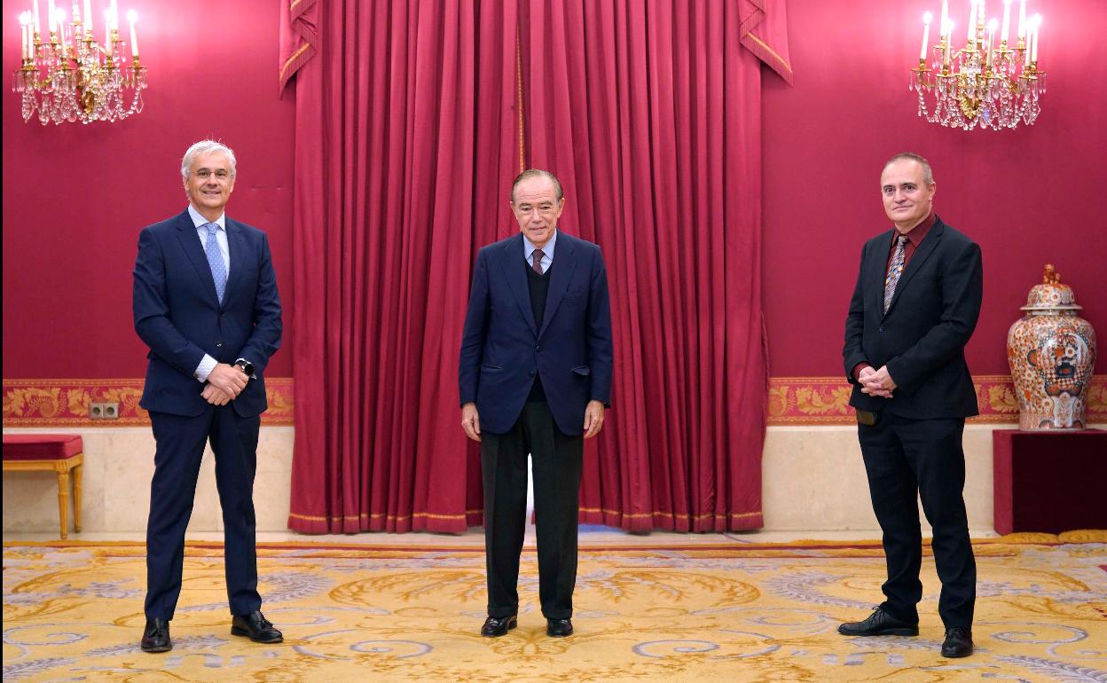 Ignacio García-Belenguer (director general del Teatro Real), Gregorio Marañón (Presidente del TR), Joan Matabosch (director artístico del TR).