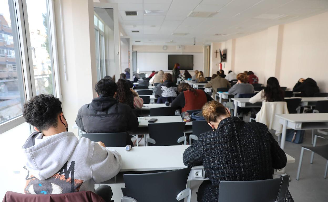 Inicio de las clases tras Navidad en un colegio de Madrid.