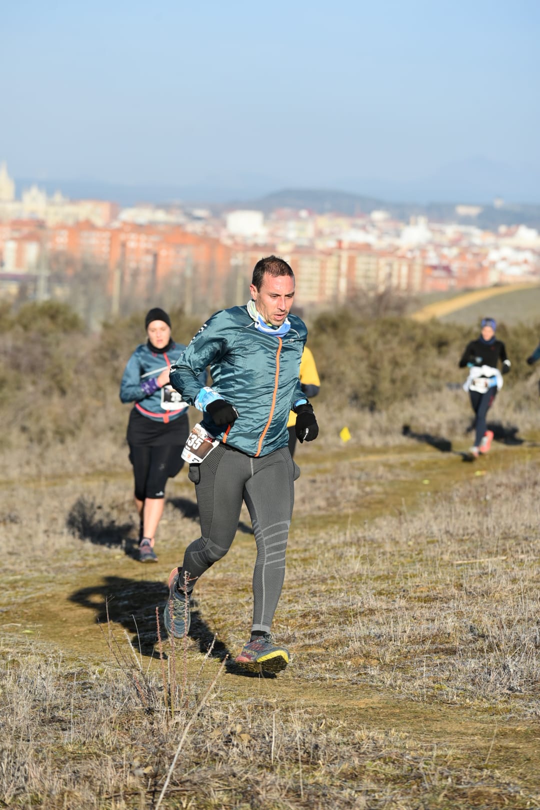 El triatleta soriano Héctor Montón durante la prueba