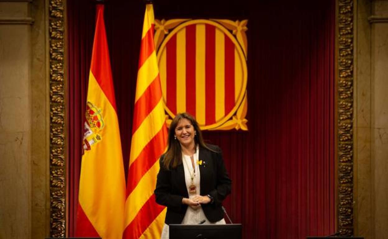 La presidenta del Parlament, Laura Borràs. 